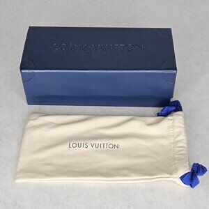 Blue Louis Vuitton LV Sunglasses Box Case with Dustbag 